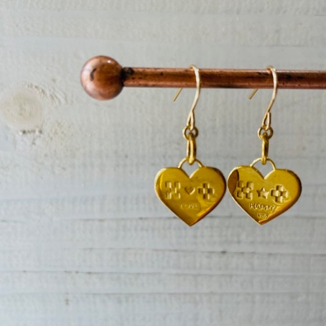 みんさーハートピアス | Sango tree 